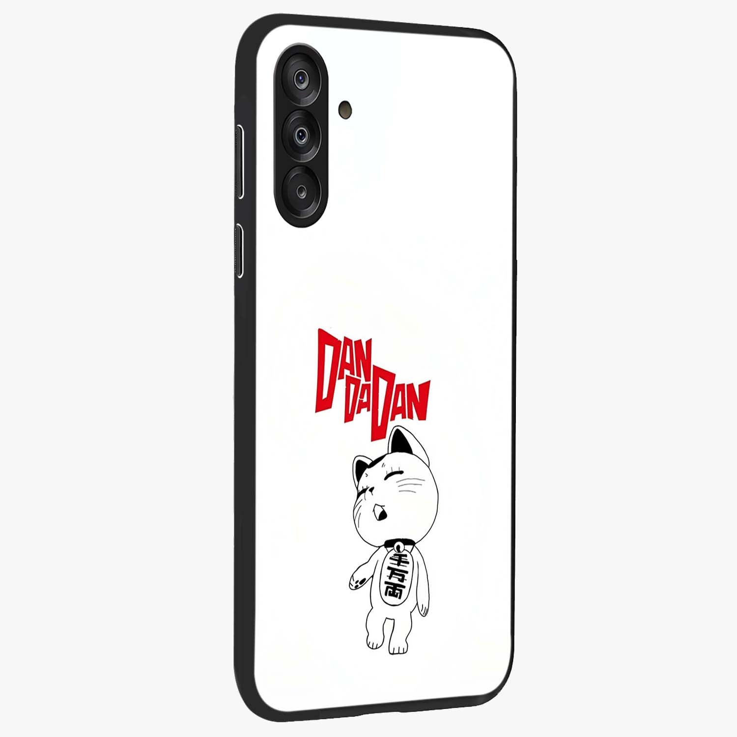 Playful Spirit Charm Glass Case upright view showcasing vibrant charm artwork with fun artistic theme.