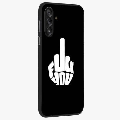 Rebel Mode On Glass Case upright view showcasing striking statement artwork with bold rebellious theme.