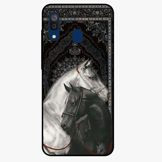 Majestic Ride Legacy Glass Case showing flat back view with powerful automotive inspired artwork and glossy glass finish.