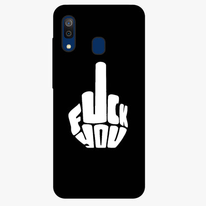 Rebel Mode On Glass Case showing flat back view with bold rebellious typography artwork and glossy glass finish.