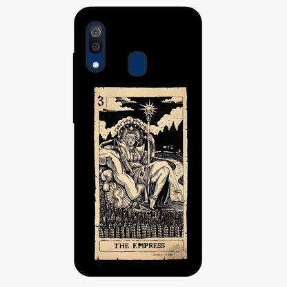 The Empress Glass Case showing flat back view with regal feminine artwork and glossy glass finish.