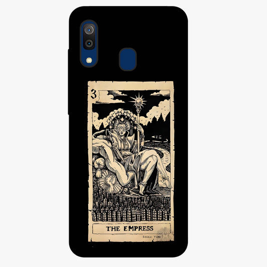 The Empress Glass Case showing flat back view with regal feminine artwork and glossy glass finish.