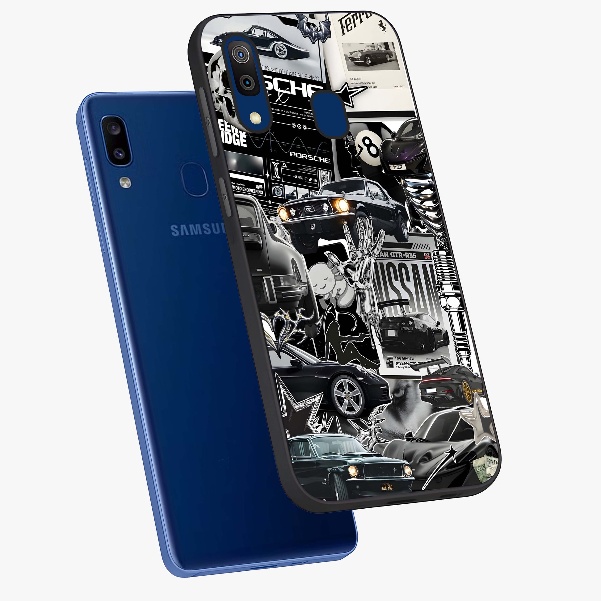 Aesthetic Dark Love Glass Case displayed in angled mockup highlighting moody aesthetic design and bold love theme.