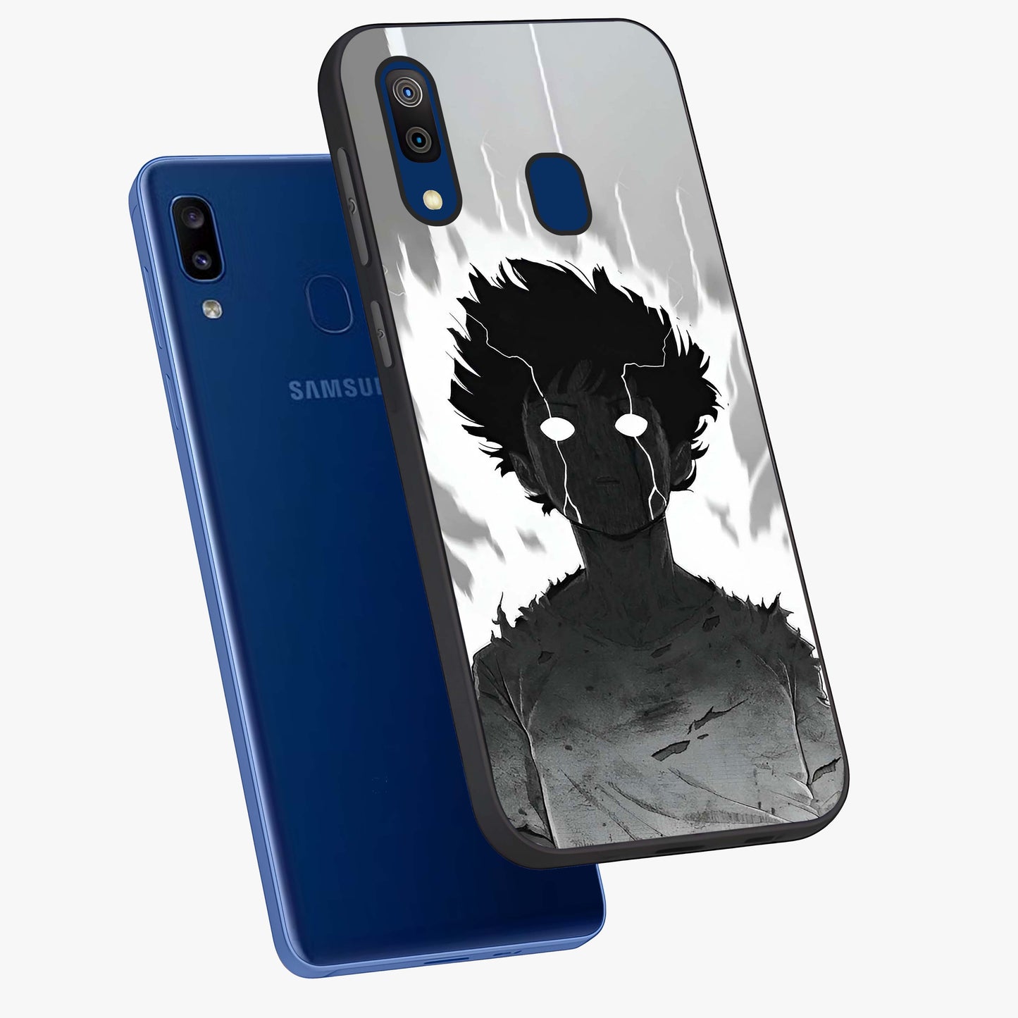 Awakened Inner Rage Glass Case displayed in angled mockup highlighting powerful graphic design and bold artistic theme.