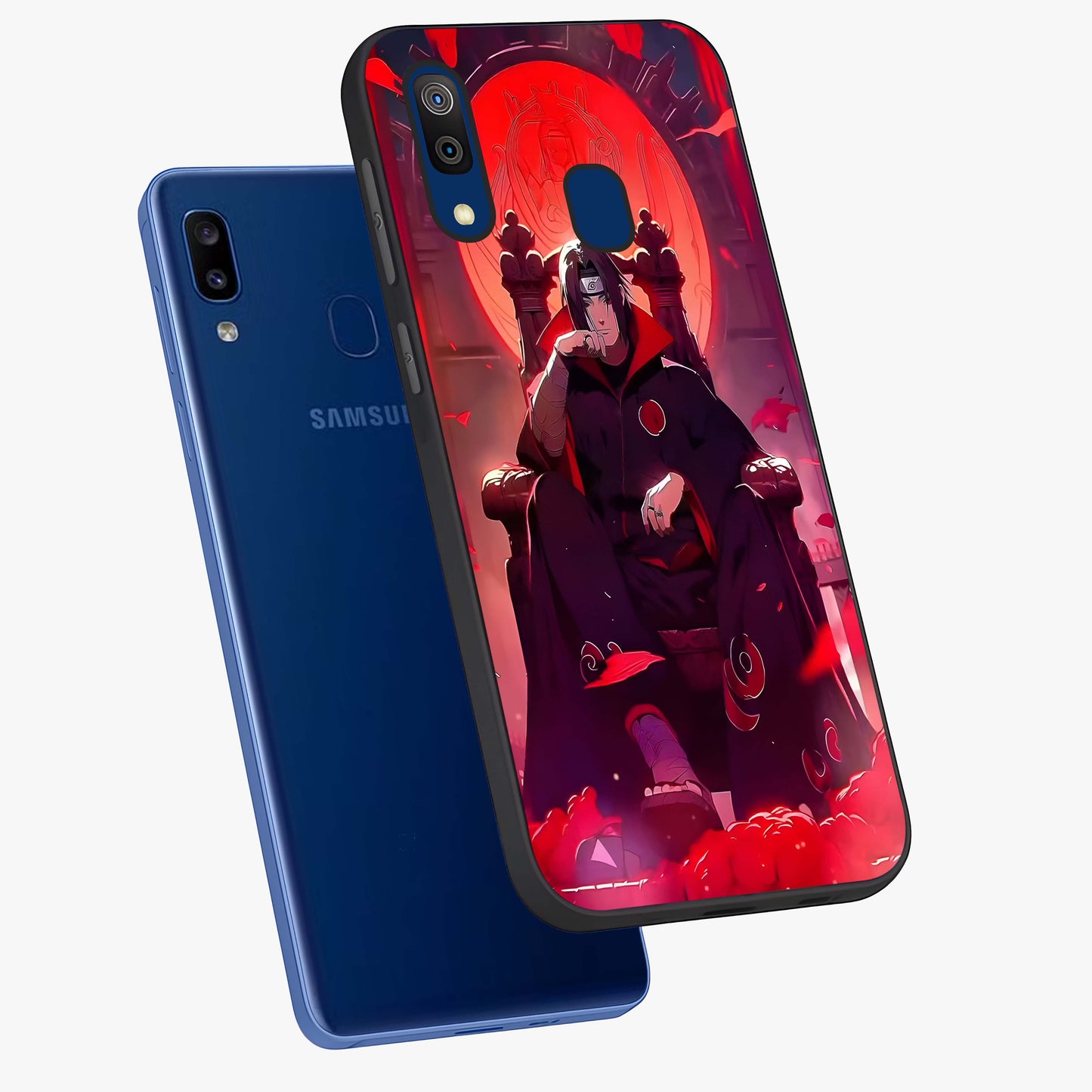 Blood Moon Sovereign Glass Case displayed in angled mockup highlighting dark celestial moon design and dramatic theme.