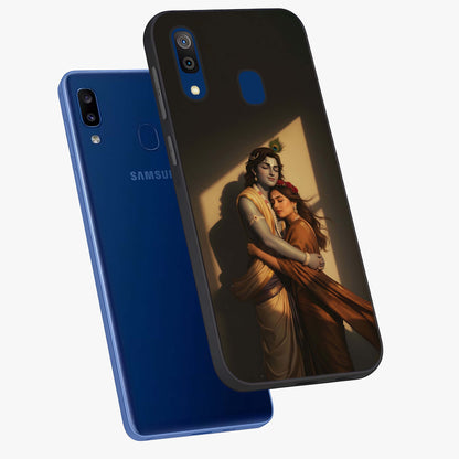 Divine Eternal Love Glass Case displayed in angled mockup highlighting elegant divine inspired design with peaceful aesthetic.
