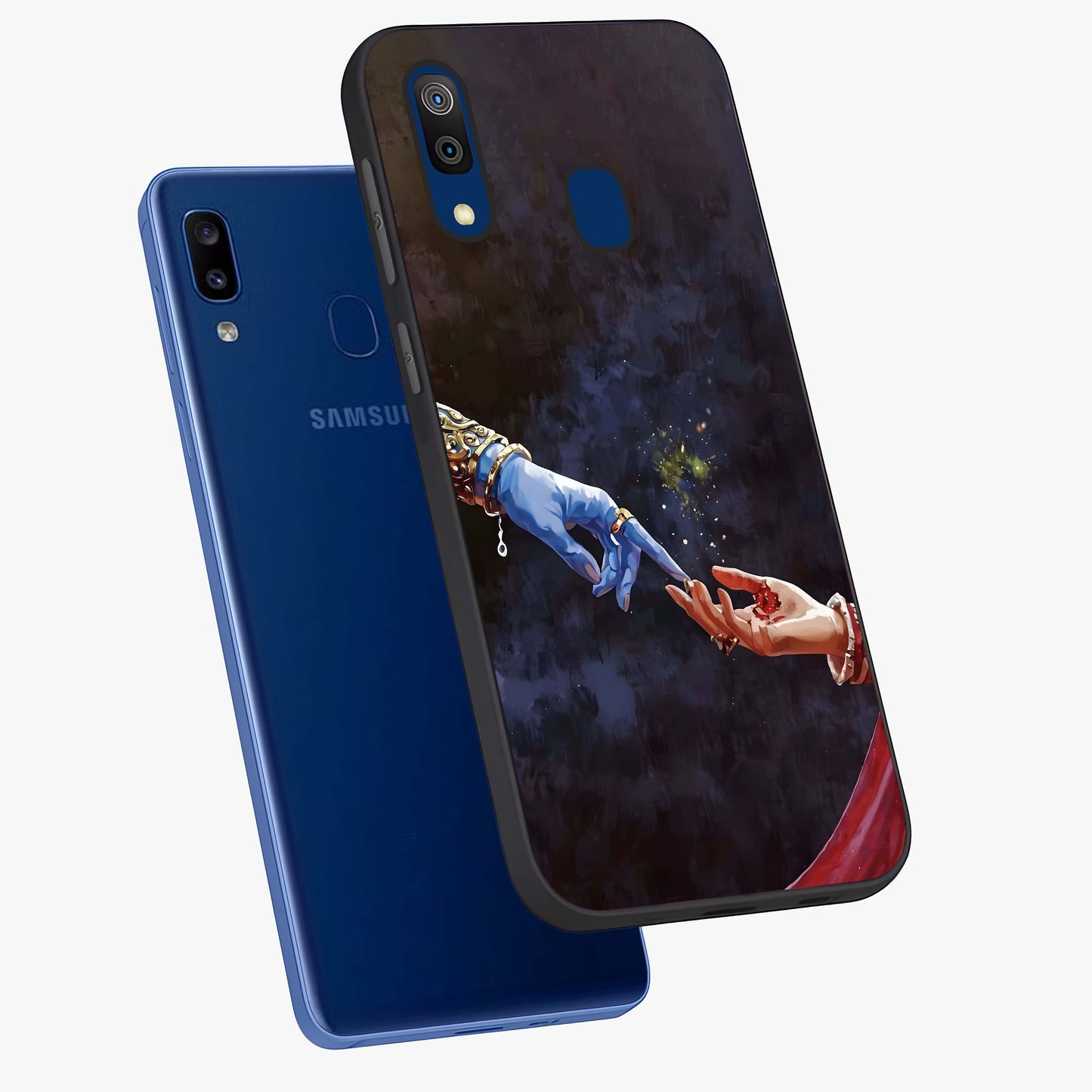 Divine Touch Eternal Glass Case displayed in angled mockup highlighting elegant divine inspired design with calm aesthetic style.