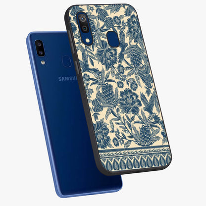 Heirloom Wild Bloom Glass Case displayed in angled mockup highlighting botanical bloom design with classic aesthetic style.