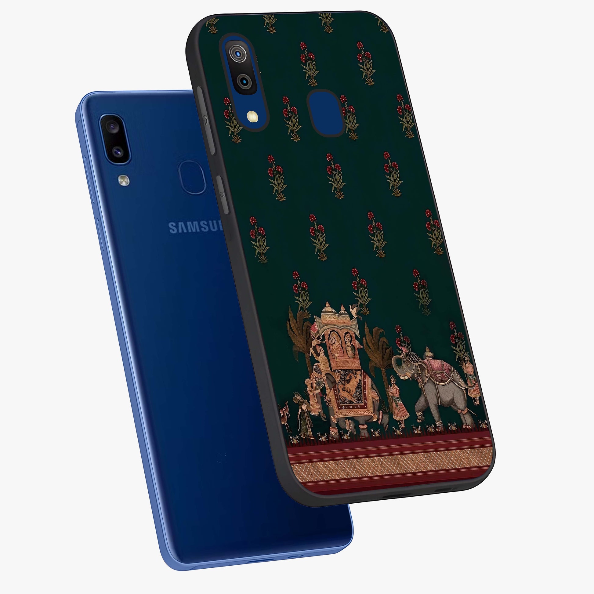 Macmerise Glass Case displayed in angled mockup highlighting trendy graphic design with sleek aesthetic style.