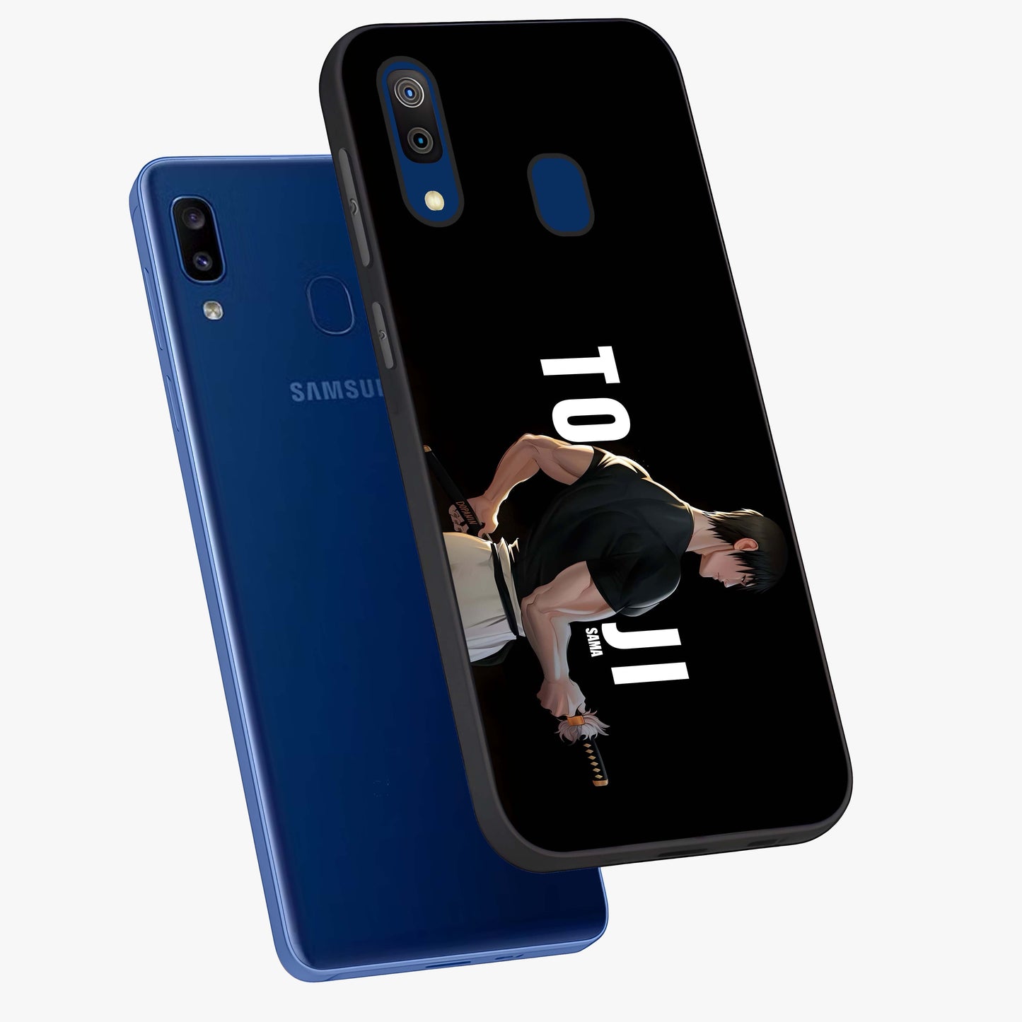 Midnight Blade Resolve Glass Case displayed in angled mockup highlighting powerful blade illustration with dramatic dark aesthetic.