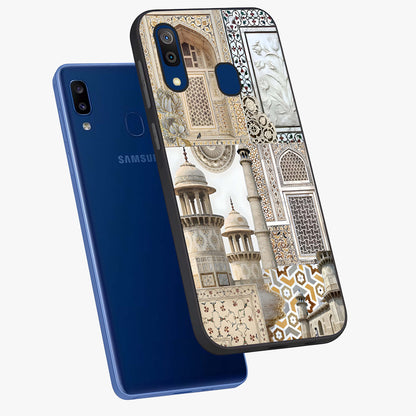 Mughal Marble Legacy Glass Case displayed in angled mockup highlighting elegant heritage marble artwork with royal aesthetic.