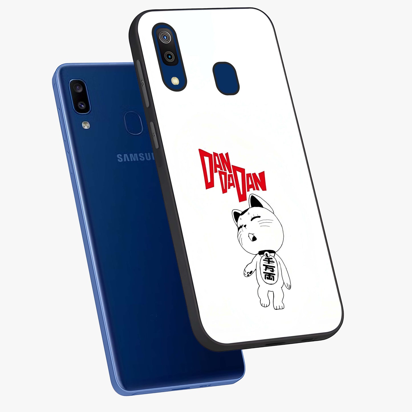 Playful Spirit Charm Glass Case displayed in angled mockup highlighting lively decorative design with playful aesthetic style.