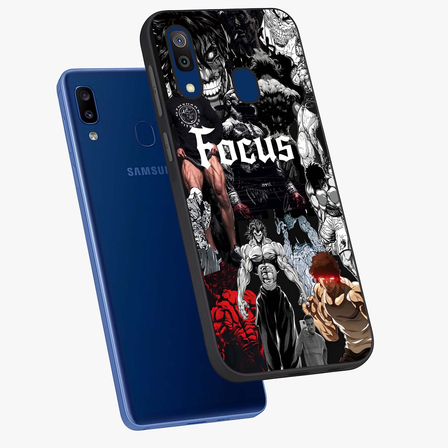 Relentless Power Focus Glass Case displayed in angled mockup highlighting bold statement design with modern aesthetic style.