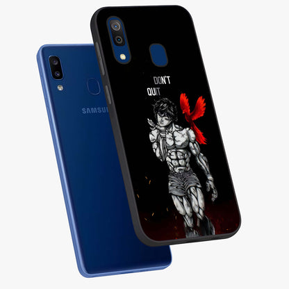 Rise Beyond Limits Glass Case displayed in angled mockup highlighting inspiring message design with modern aesthetic style.