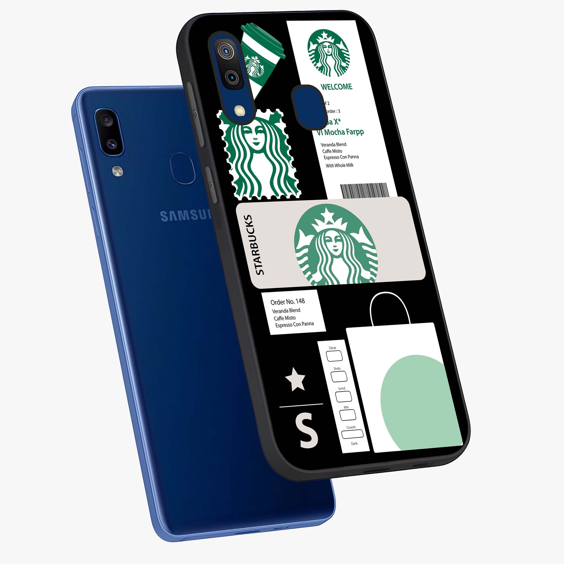 Starbucks Mocha Glass Case displayed in angled mockup highlighting stylish mocha themed design with cozy café aesthetic.