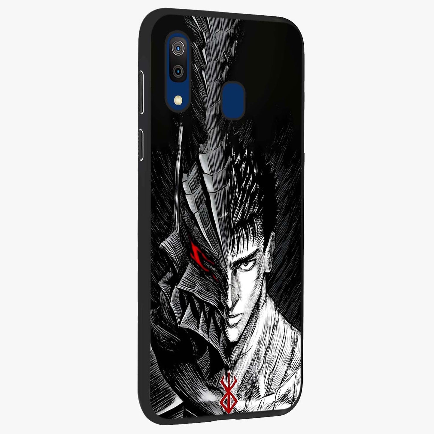 Berserker Blood Oath Glass Case upright view showcasing intense warrior aesthetic with dramatic artistic style.