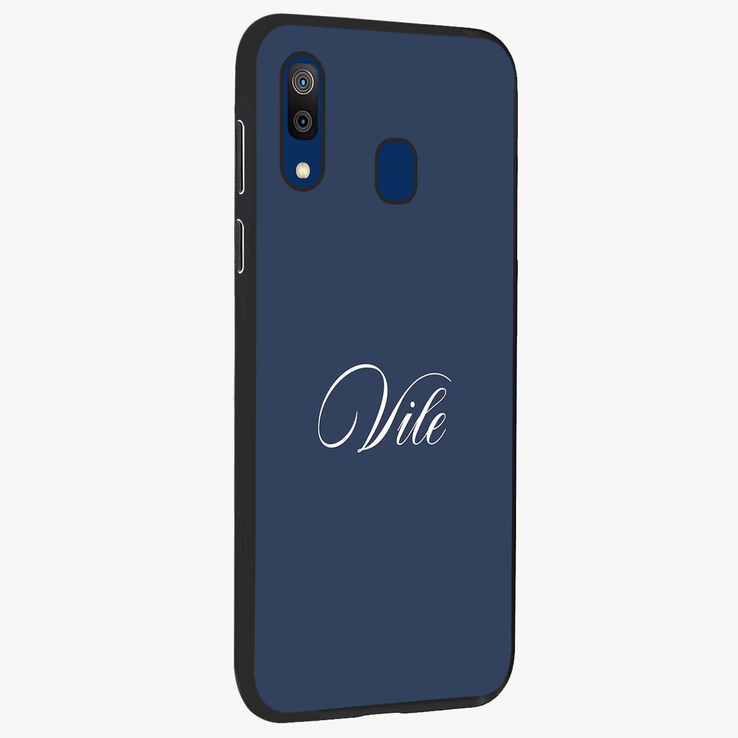 Blue Vintage Floral Pattern Glass Case displayed in angled mockup highlighting classic blue floral pattern and retro aesthetic design.