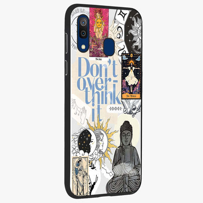 Ethereal Thoughts Glass Case upright view showcasing delicate artistic composition with peaceful dreamy theme.