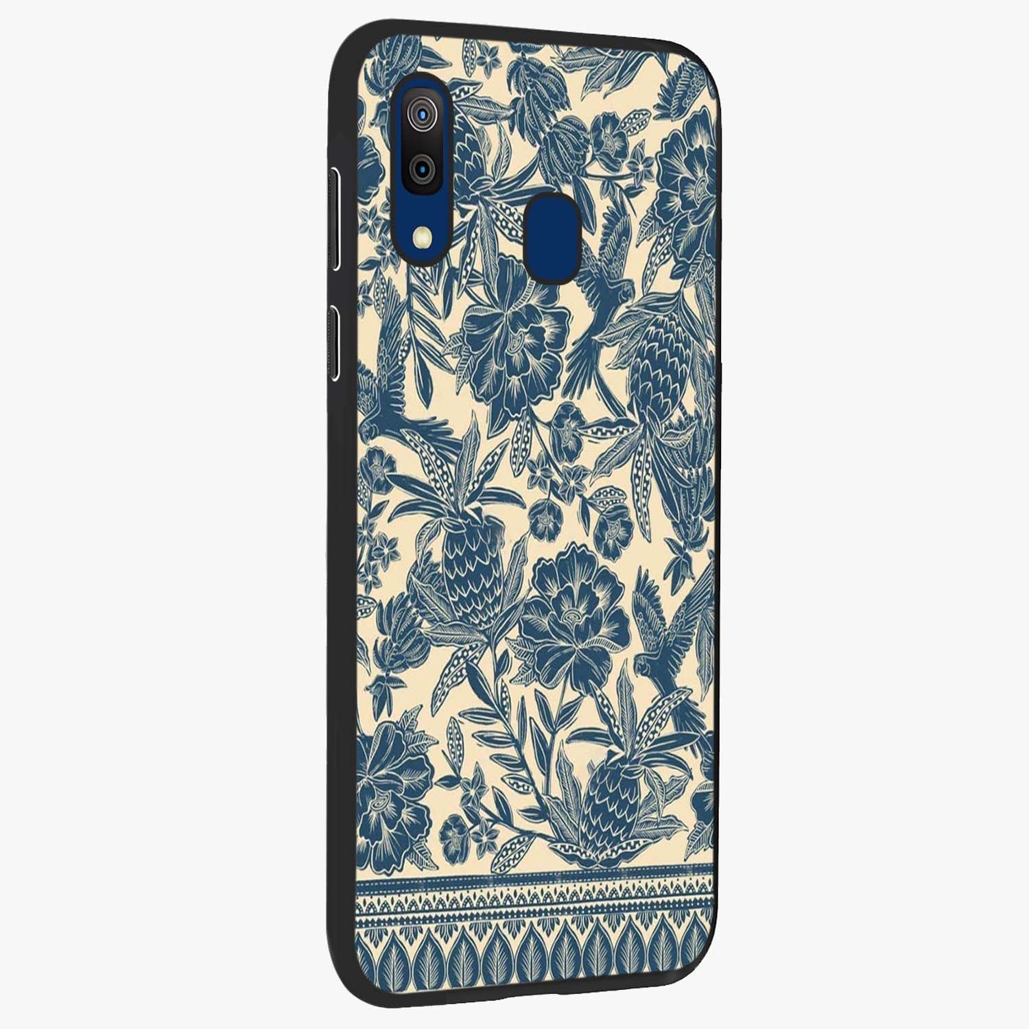 Heirloom Wild Bloom Glass Case upright view showcasing delicate wildflower artwork with timeless floral theme.