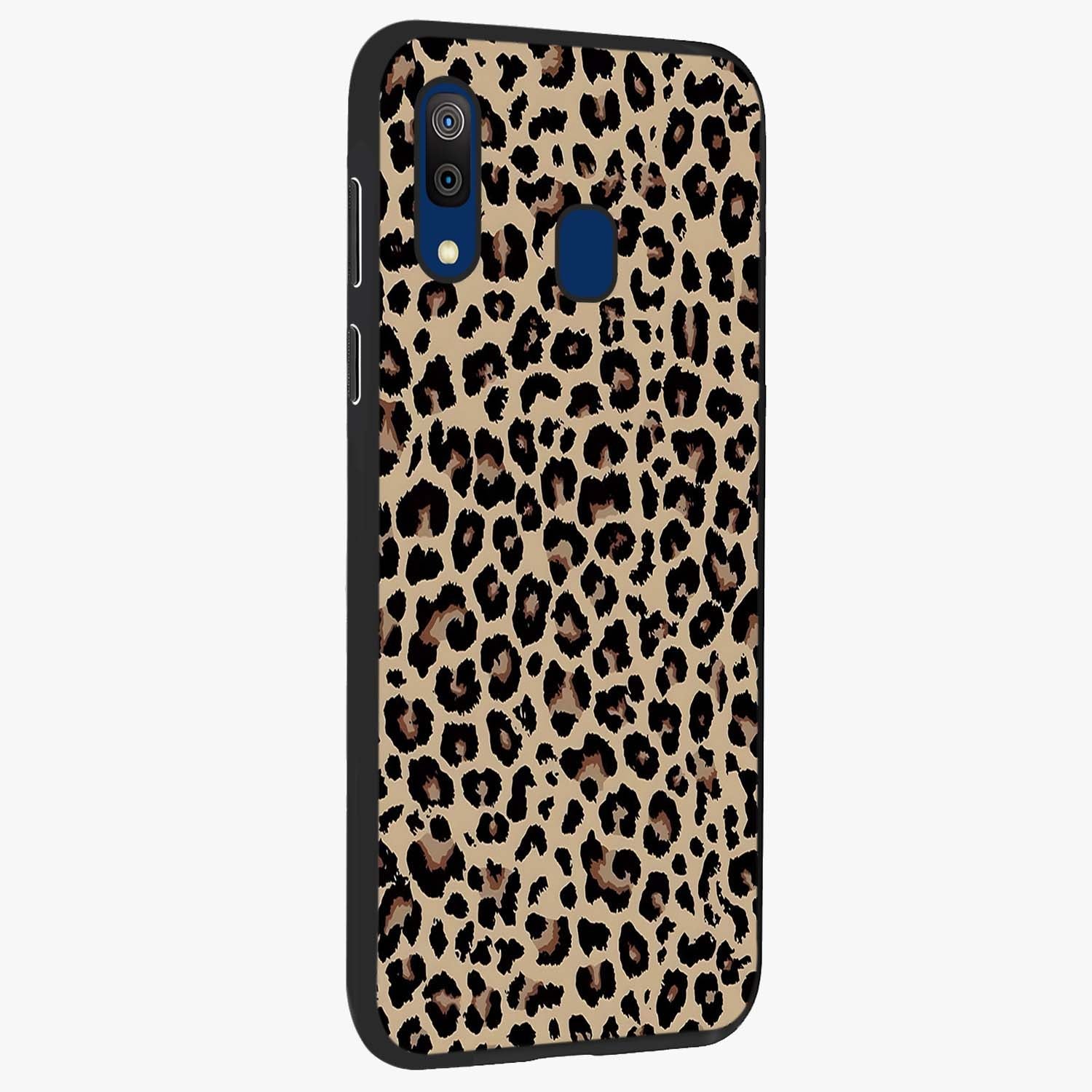 Savage Chic Pattern Glass Case upright view showcasing trendy decorative artwork with edgy fashion theme.