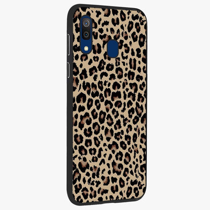 Savage Chic Pattern Glass Case upright view showcasing trendy decorative artwork with edgy fashion theme.