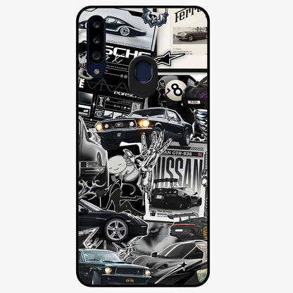 Aesthetic Dark Love Glass Case showing flat back view with dark romantic artwork and glossy glass finish.