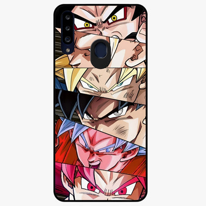 Anime Character Glass Case showing flat back view with vibrant anime artwork and glossy glass finish.