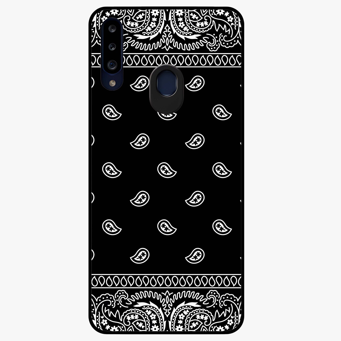 Retro Rebel Threads Glass Case showing flat back view with vintage street style artwork and glossy glass finish.