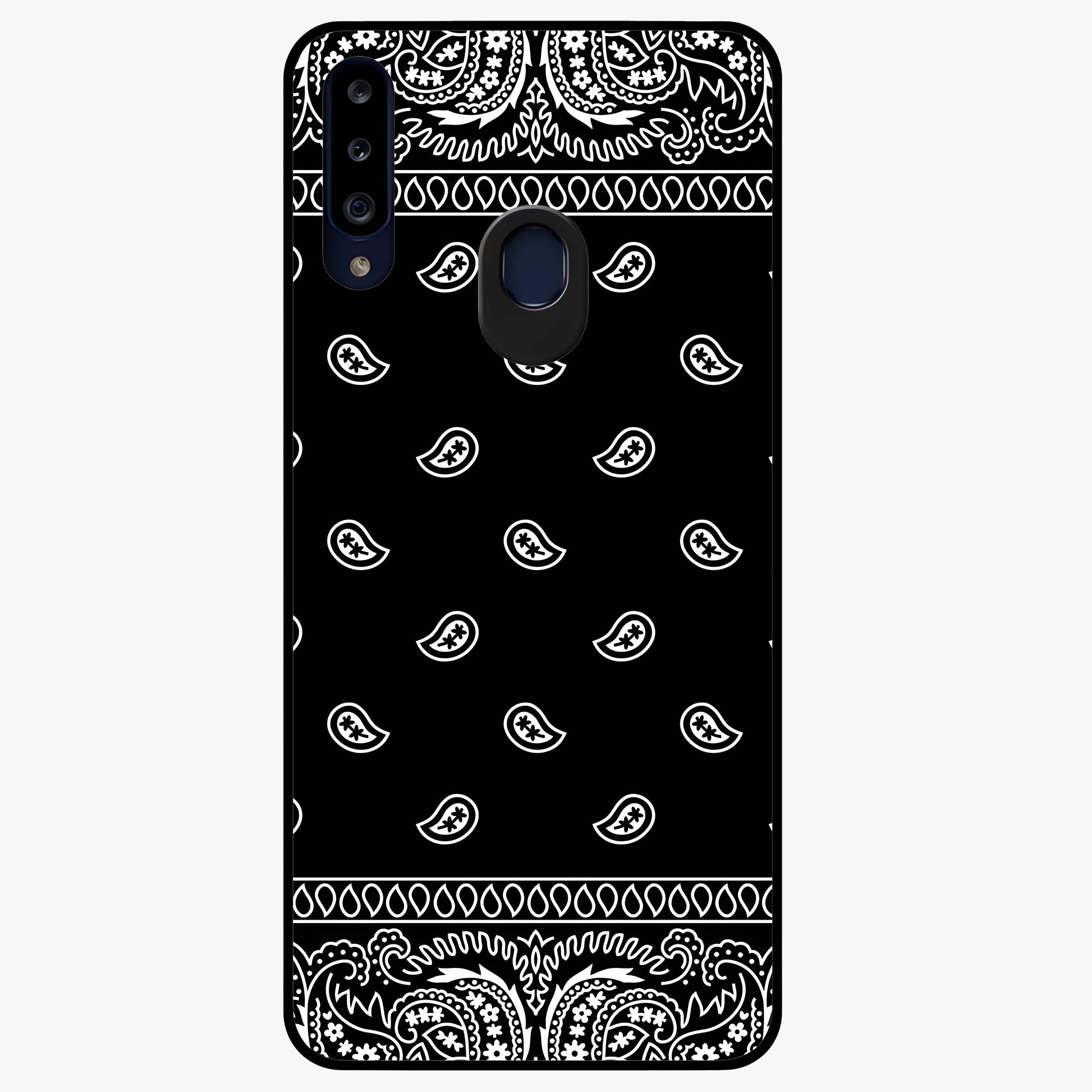 Retro Rebel Threads Glass Case showing flat back view with vintage street style artwork and glossy glass finish.