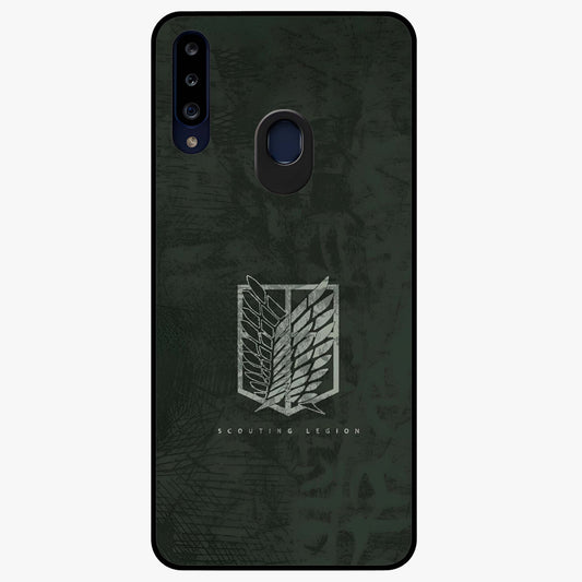 Wings Of Freedom Glass Case showing flat back view with symbolic wings artwork and glossy glass finish.