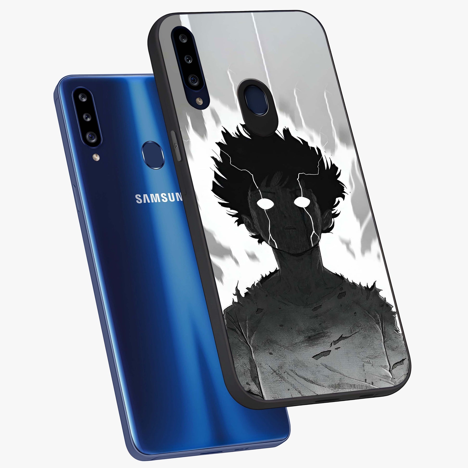 Awakened Inner Rage Glass Case displayed in angled mockup highlighting powerful graphic design and bold artistic theme.