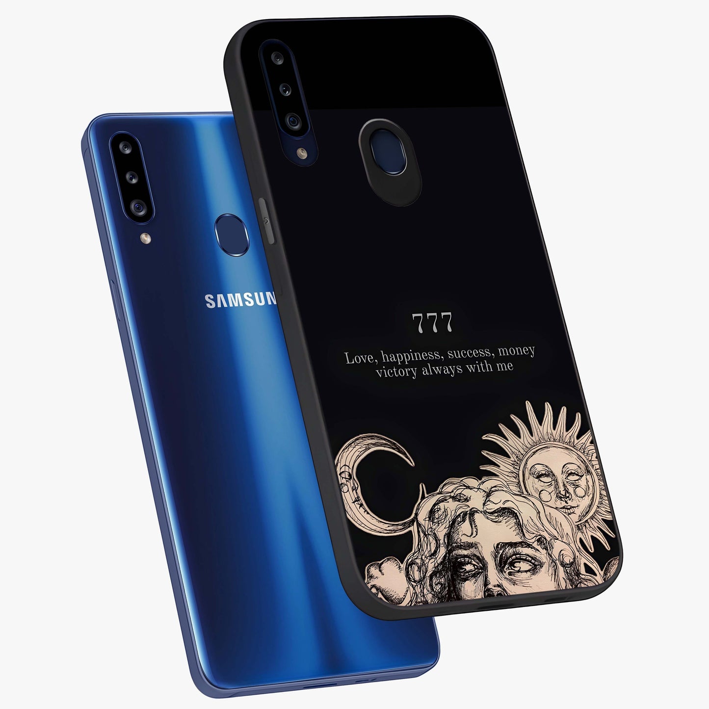 Mystic Victory Aura Glass Case displayed in angled mockup highlighting energetic aura design with bold mystical aesthetic.