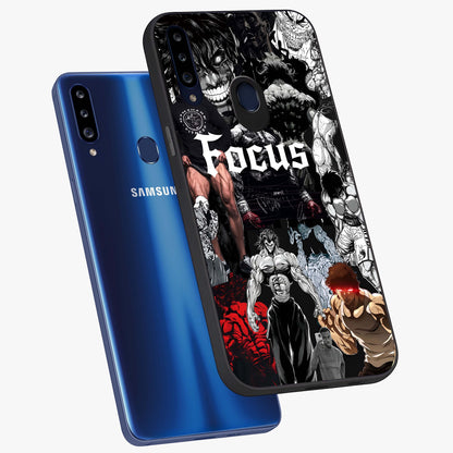 Relentless Power Focus Glass Case displayed in angled mockup highlighting bold statement design with modern aesthetic style.