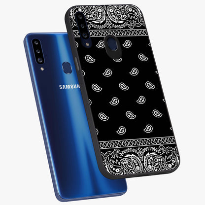 Retro Rebel Threads Glass Case displayed in angled mockup highlighting retro inspired graphic design with rebellious aesthetic.
