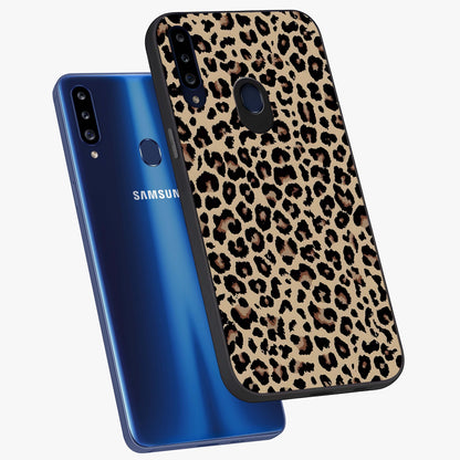 Savage Chic Pattern Glass Case displayed in angled mockup highlighting bold fashion inspired design with chic aesthetic.