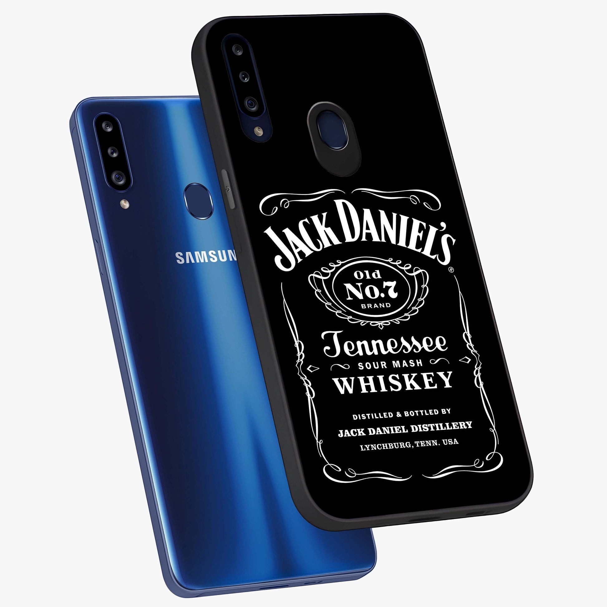 Vintage Whiskey Heritage Glass Case displayed in angled mockup highlighting retro beverage themed design with heritage aesthetic.