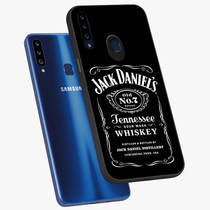 Vintage Whiskey Heritage Glass Case displayed in angled mockup highlighting retro beverage themed design with heritage aesthetic.