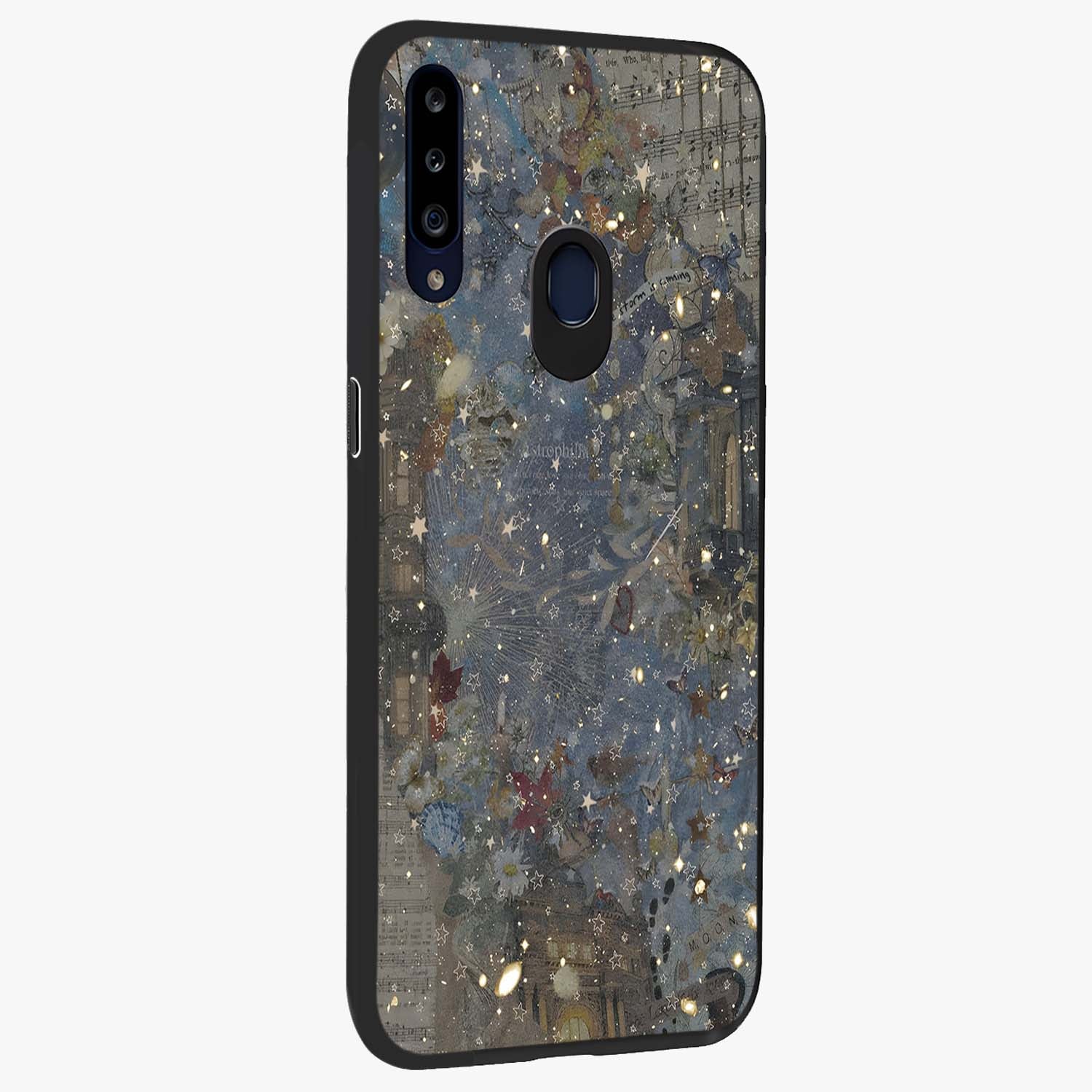 Aesthetic Astrolophia Glass Case upright view showcasing soft aesthetic theme with stylish modern look.