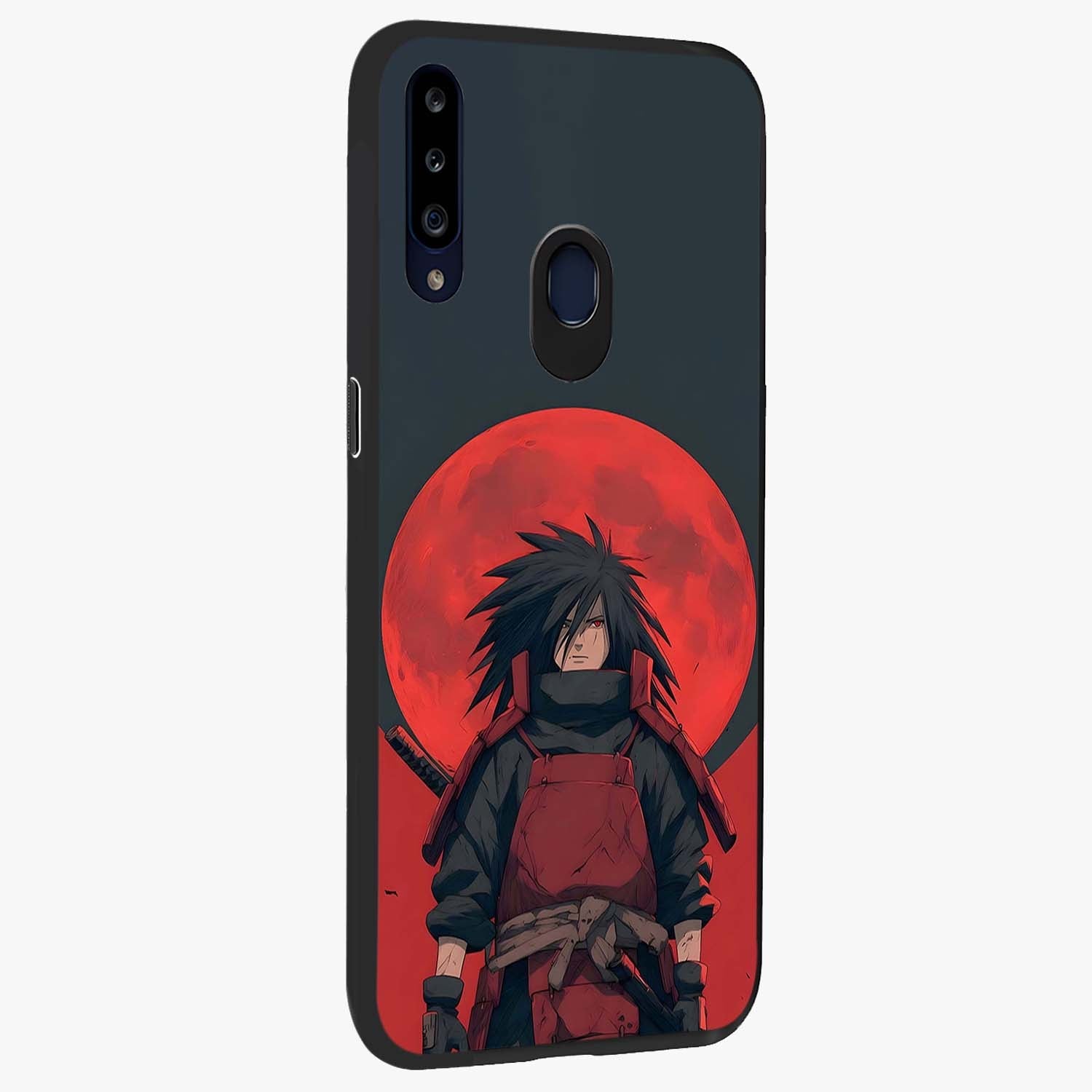 Crimson Moon Warlord Glass Case upright view showcasing powerful warlord artwork with dark celestial theme.