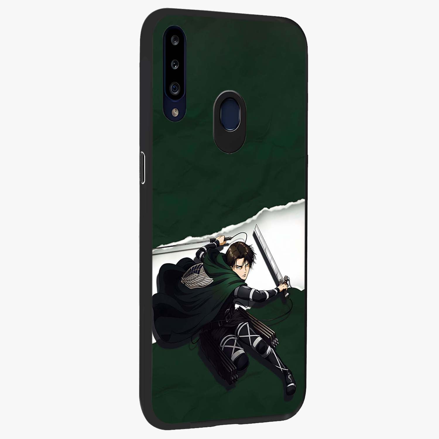 Emerald War Vanguard Glass Case upright view showcasing dramatic warrior artwork with bold fantasy theme.