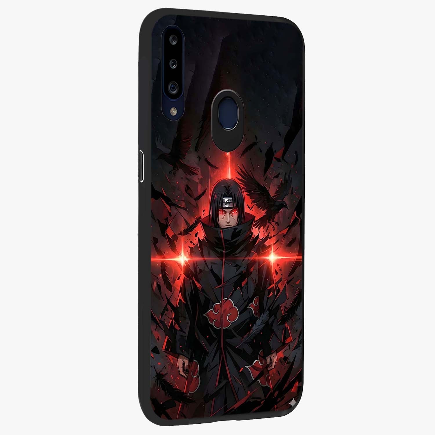 Focus Mode On Glass Case upright view showcasing strong typography statement with sleek motivational theme.