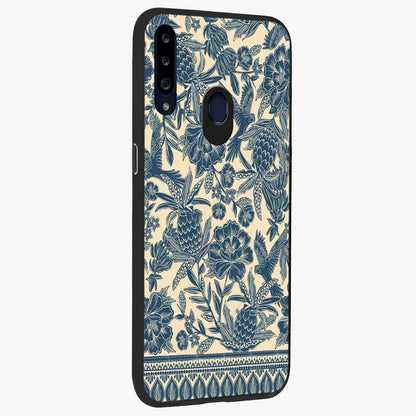 Heirloom Wild Bloom Glass Case upright view showcasing delicate wildflower artwork with timeless floral theme.