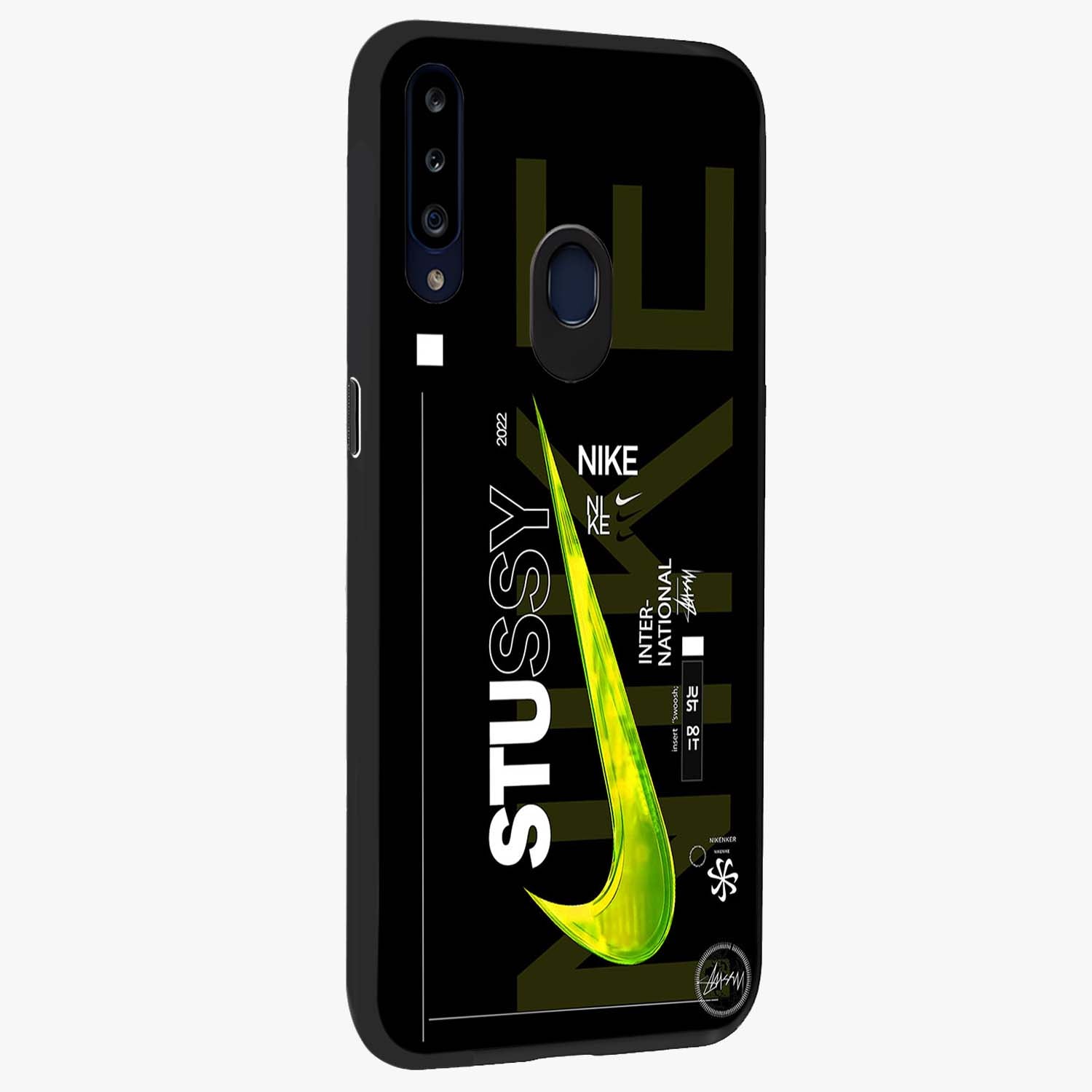 Neon Street Edition Glass Case upright view showcasing colorful neon artwork with modern street culture theme.