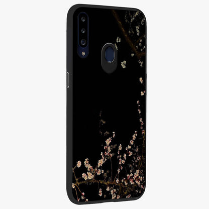 Petal Moon Light With Custom Name Glass Case upright view showcasing elegant floral moon artwork with personalized aesthetic.