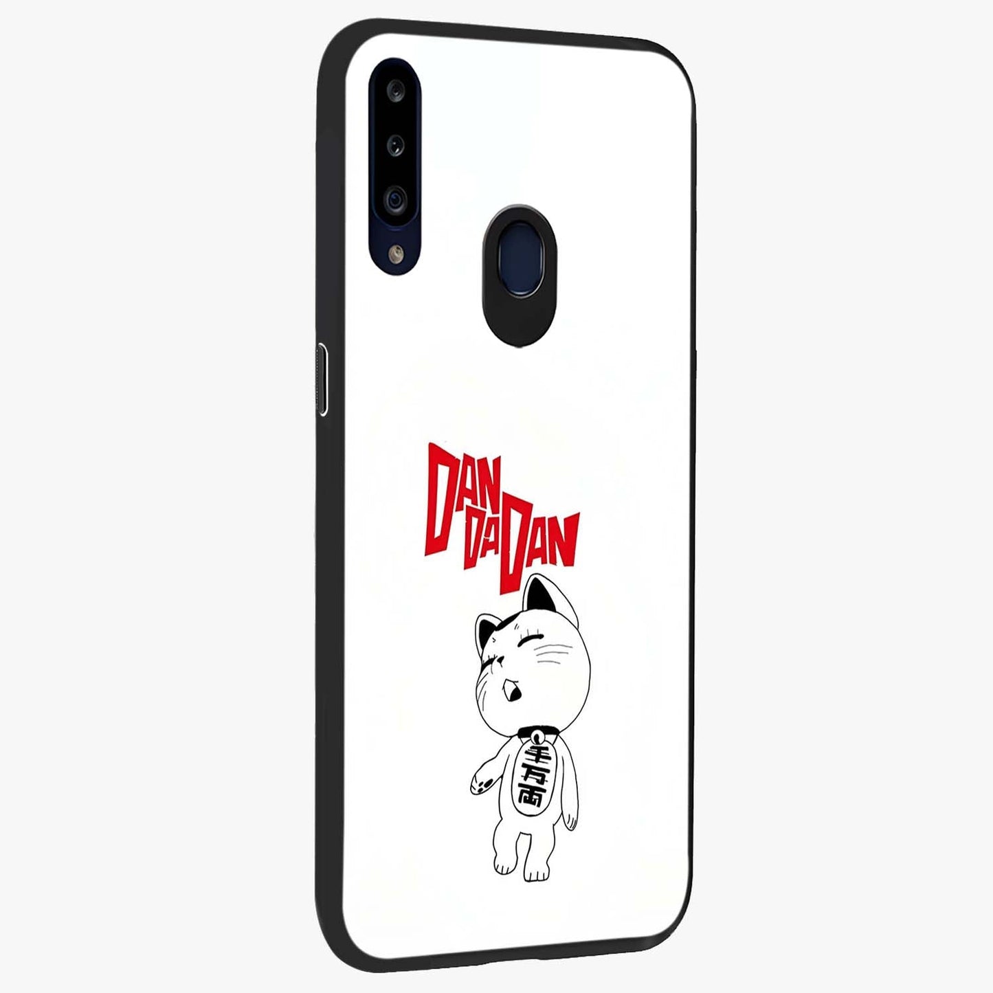 Playful Spirit Charm Glass Case upright view showcasing vibrant charm artwork with fun artistic theme.