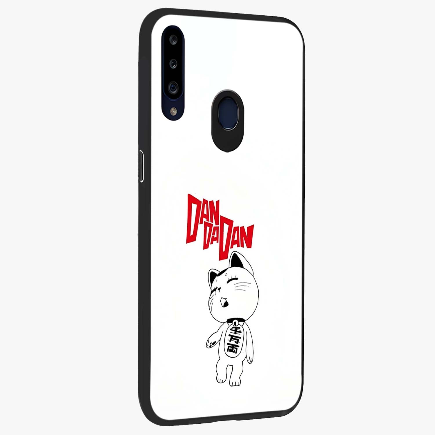Playful Spirit Charm Glass Case upright view showcasing vibrant charm artwork with fun artistic theme.