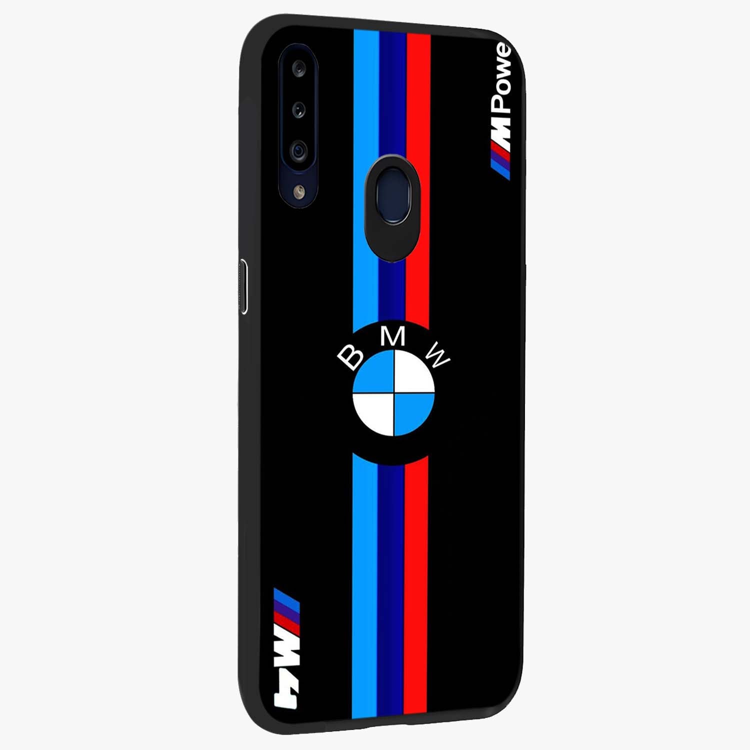 Turbo BMW Beast Glass Case upright view showcasing powerful car artwork with modern motorsport theme.