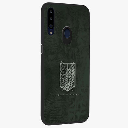 Wings Of Freedom Glass Case upright view showcasing powerful wings artwork with freedom themed design.