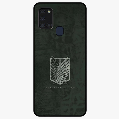 Wings Of Freedom Glass Case showing flat back view with symbolic wings artwork and glossy glass finish.