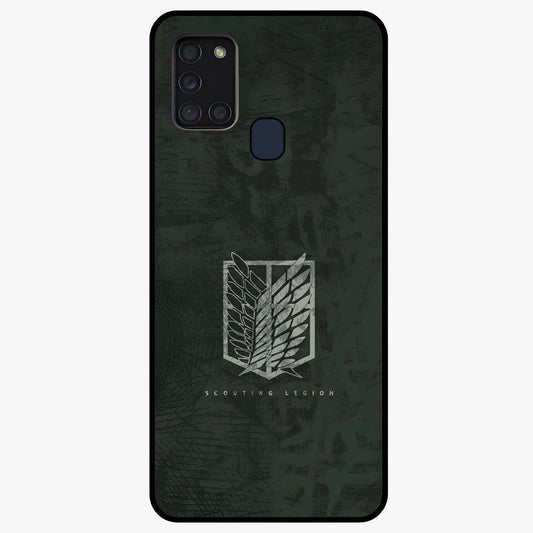 Wings Of Freedom Glass Case showing flat back view with symbolic wings artwork and glossy glass finish.